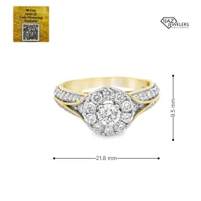 14K Gold 1.14 CTW Diamond Ring