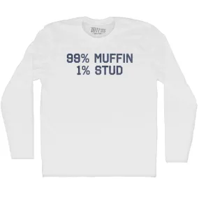 99% Muffin 1% Stud Adult Cotton Long Sleeve T-shirt