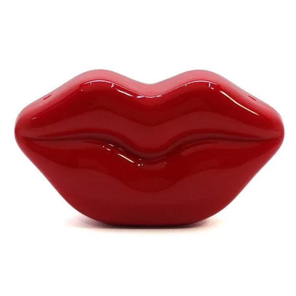 Acrylic Hard Case Lips Clutch Crossbody Bag