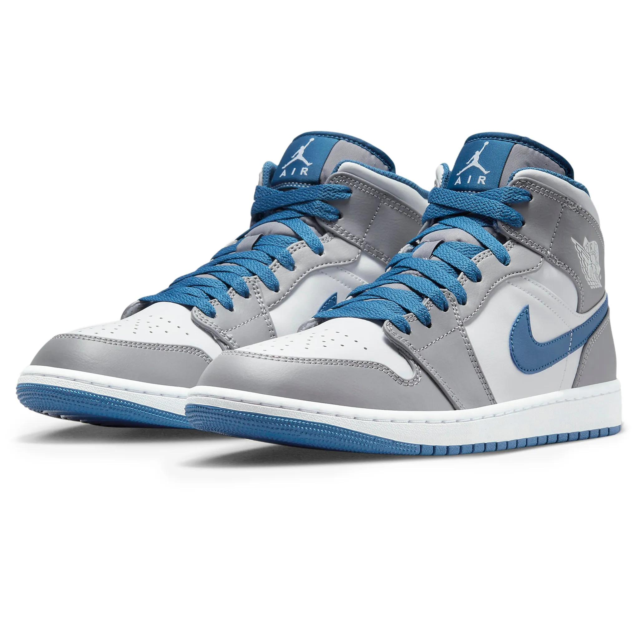 Air Jordan 1 Mid True Blue Cement