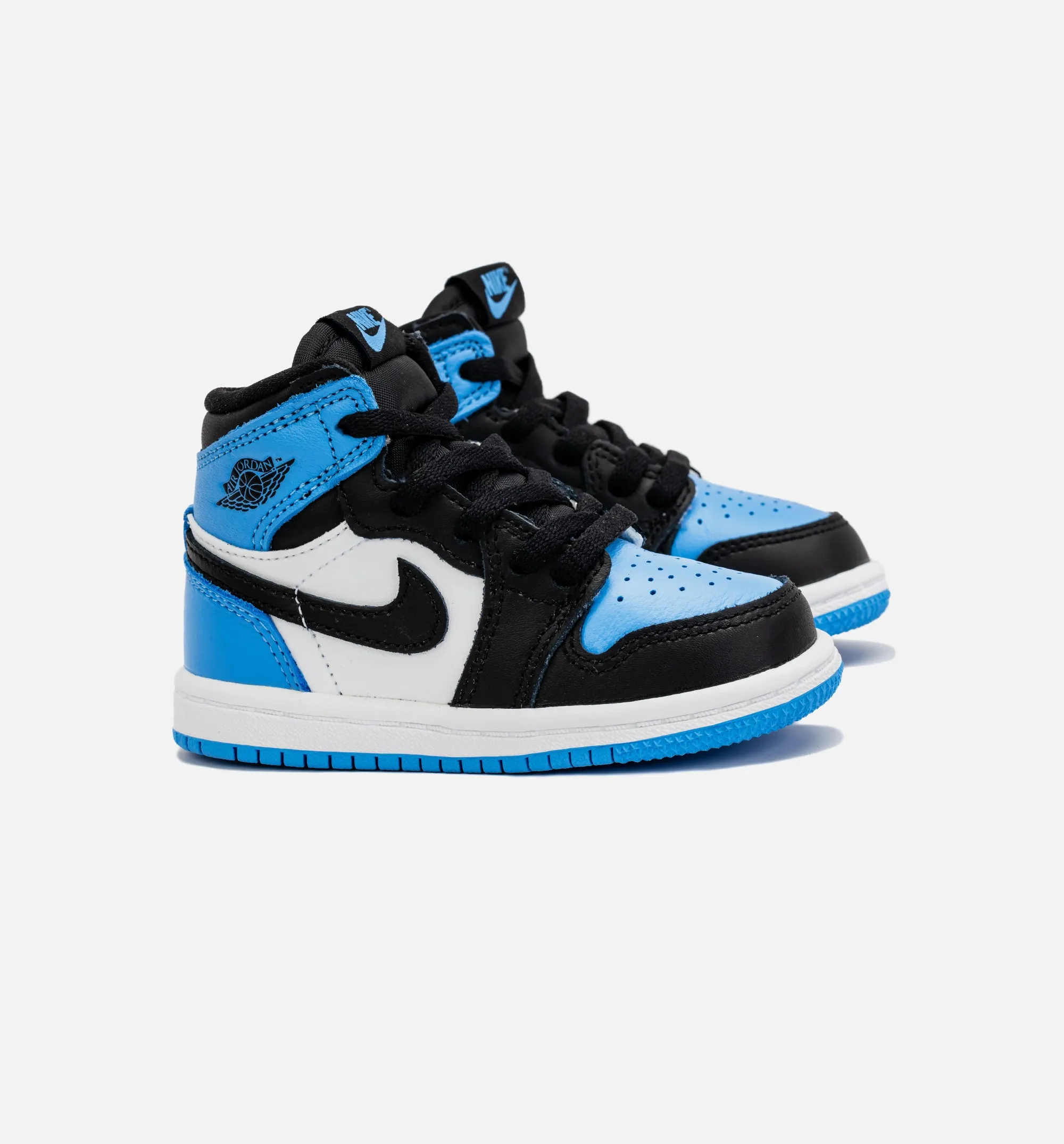 Air Jordan 1 Retro High OG University Blue Infant Toddler Lifestyle Shoe - Black/Blue