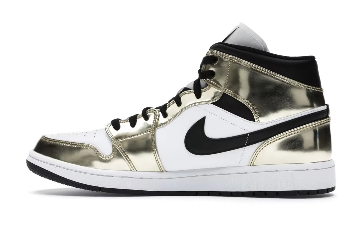 Air Jordan Retro 1 Mid Metallic Gold