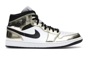 Air Jordan Retro 1 Mid Metallic Gold