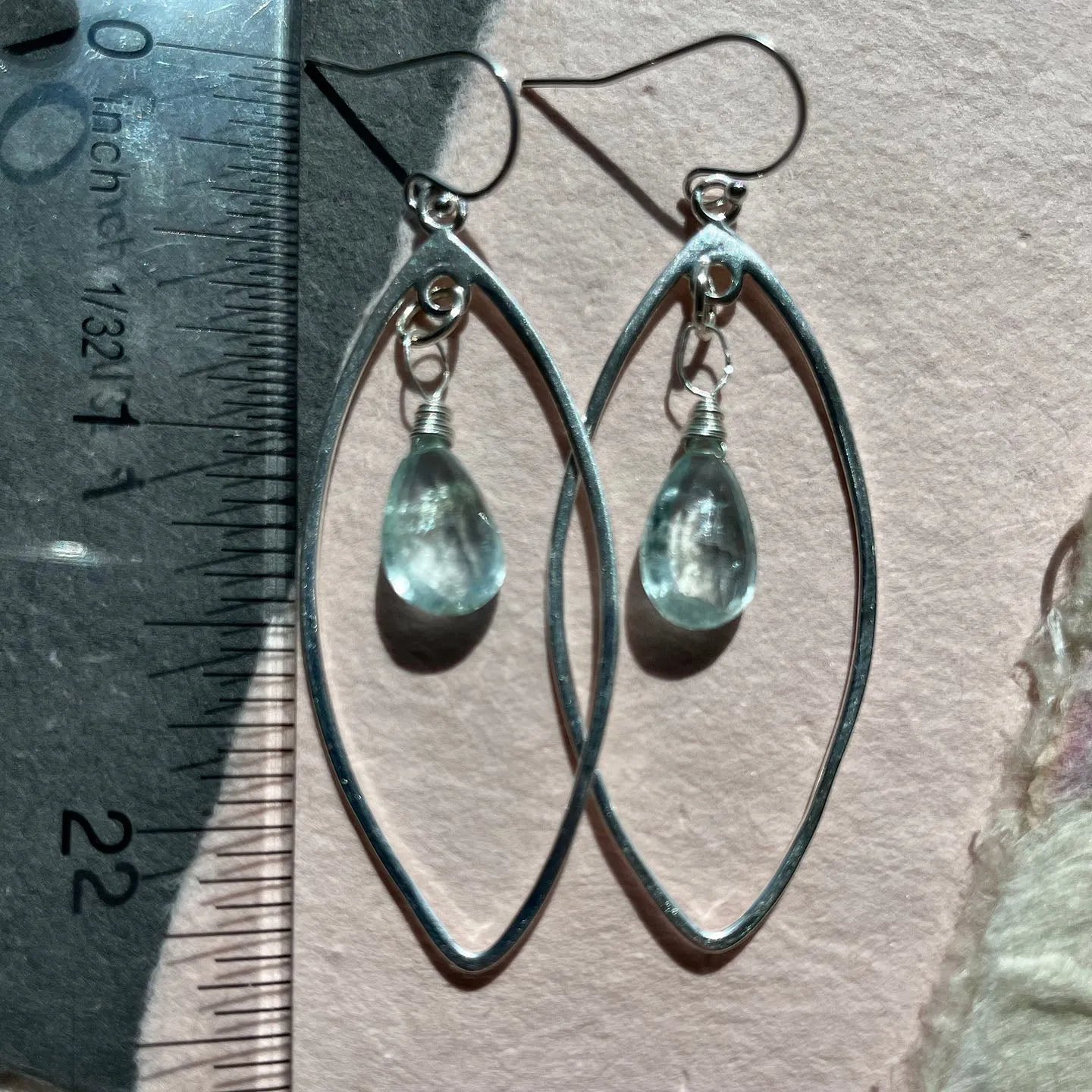 Aquamarine Marquis Earrings