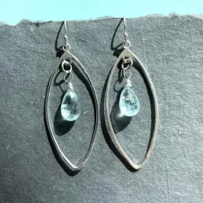 Aquamarine Marquis Earrings