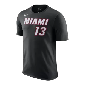 Bam Adebayo Nike Youth Icon Black Name & Number Tee