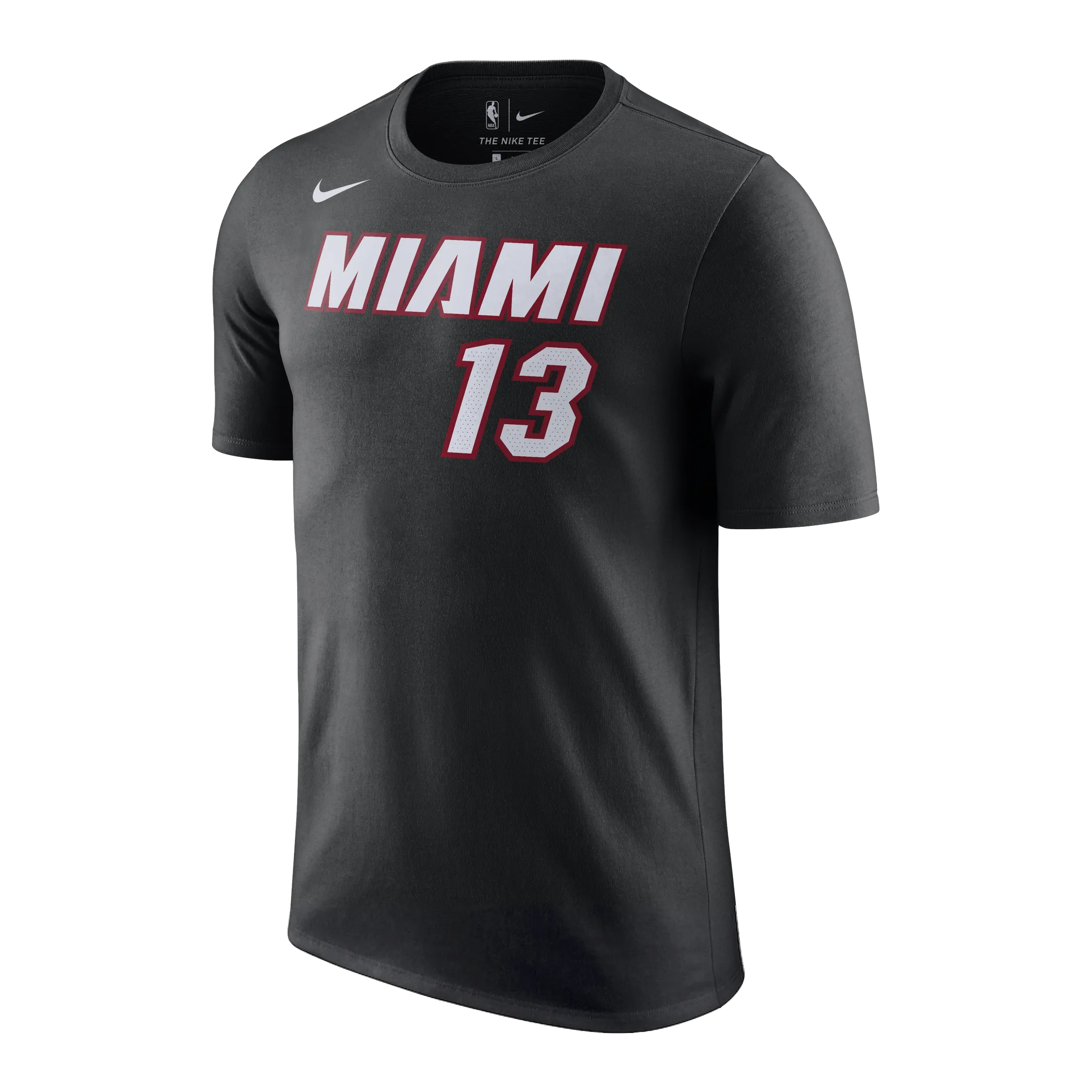 Bam Adebayo Nike Youth Icon Black Name & Number Tee