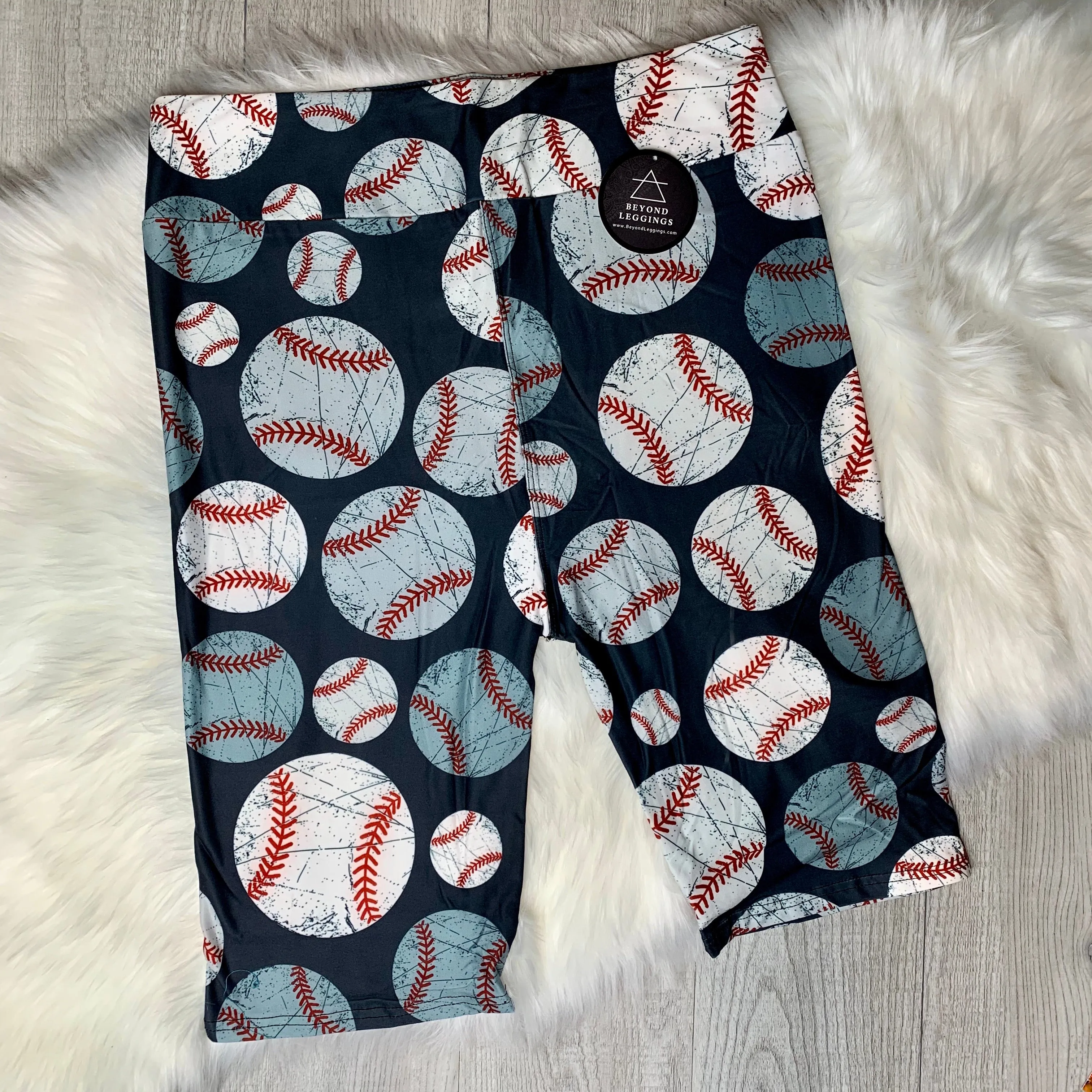 Baseball Bermuda Shorts Soft Leggings