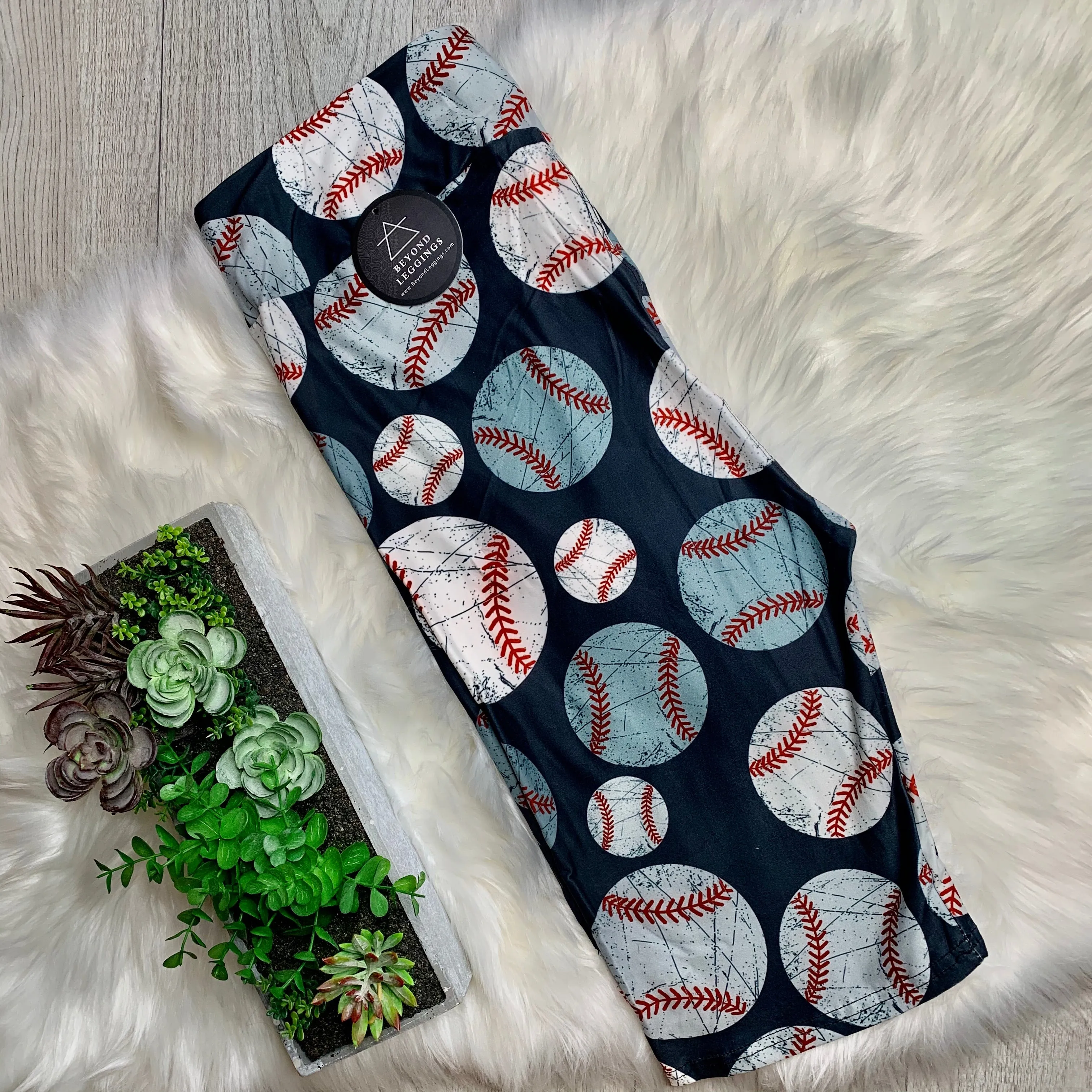 Baseball Bermuda Shorts Soft Leggings