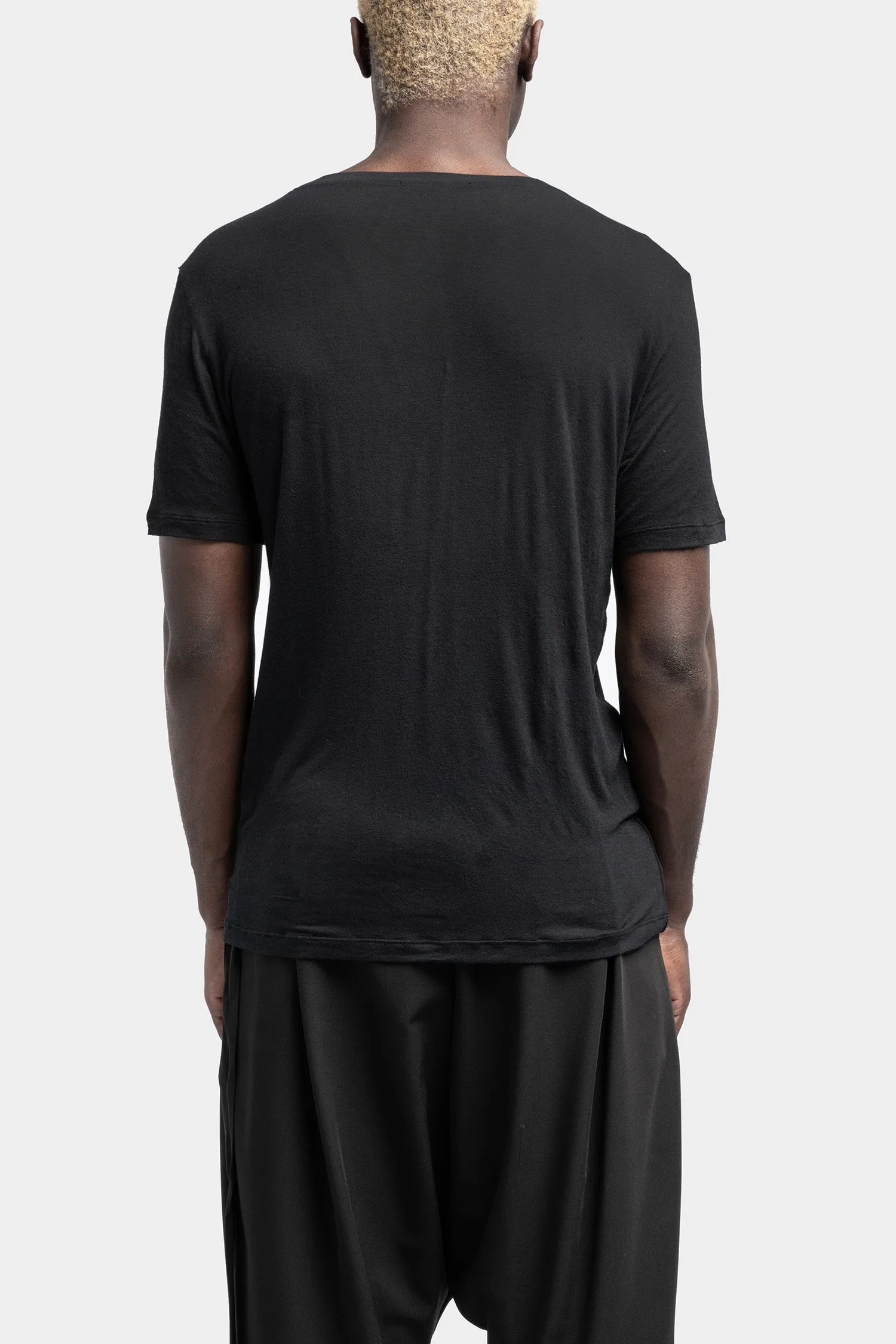 Basic viscose / silk blend t-shirt