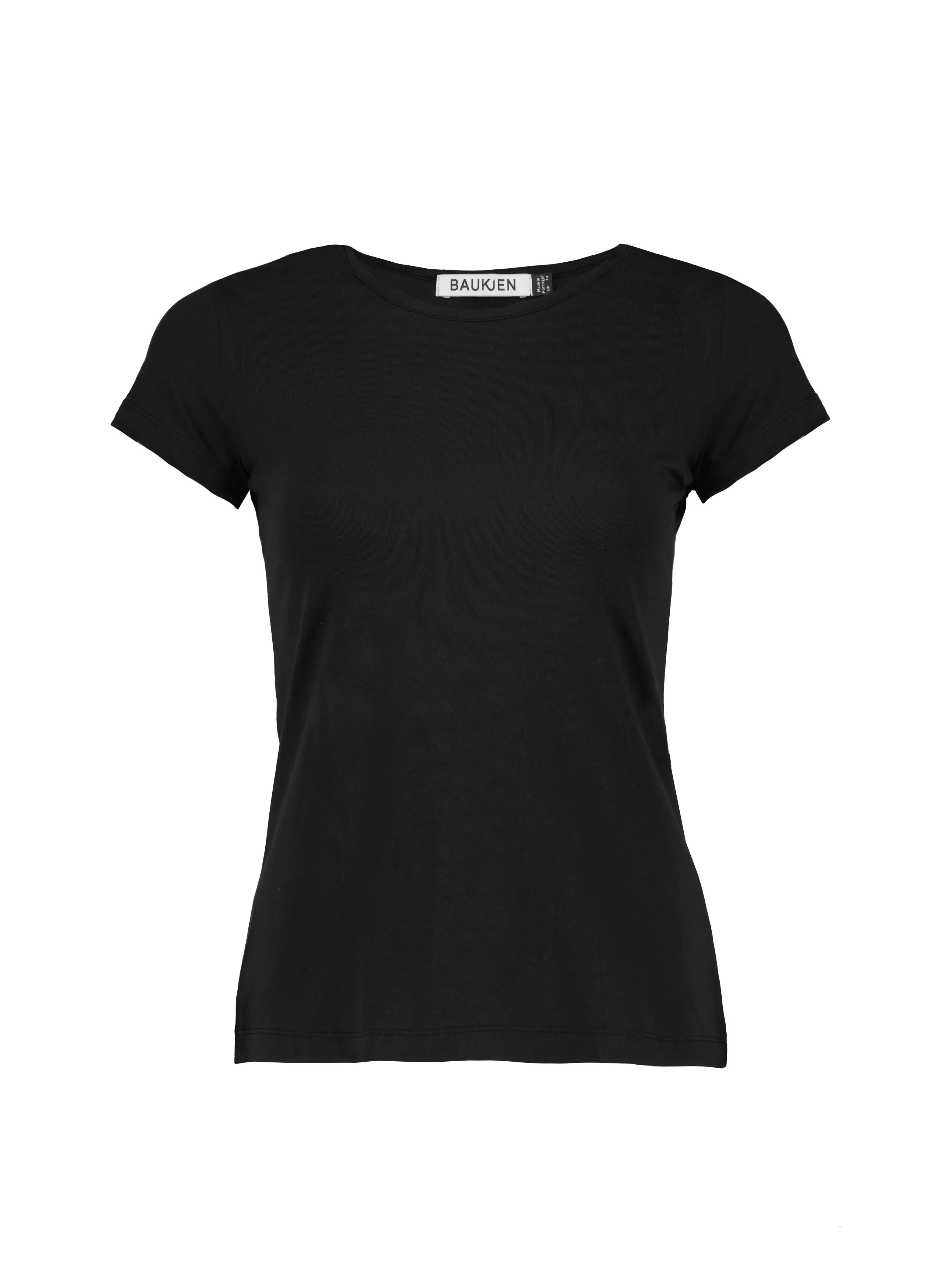 Baukjen Essentials Organic Cotton Slim Tee | Caviar Black