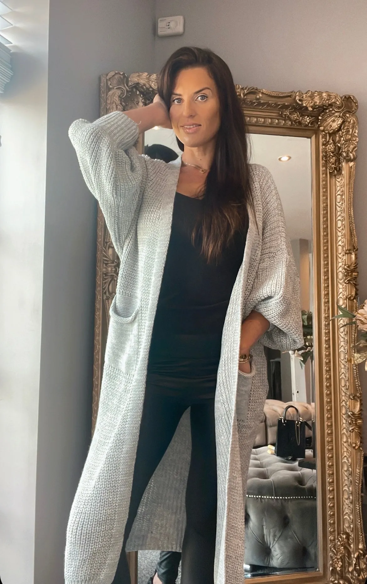 Baylie Light Grey Cardigan