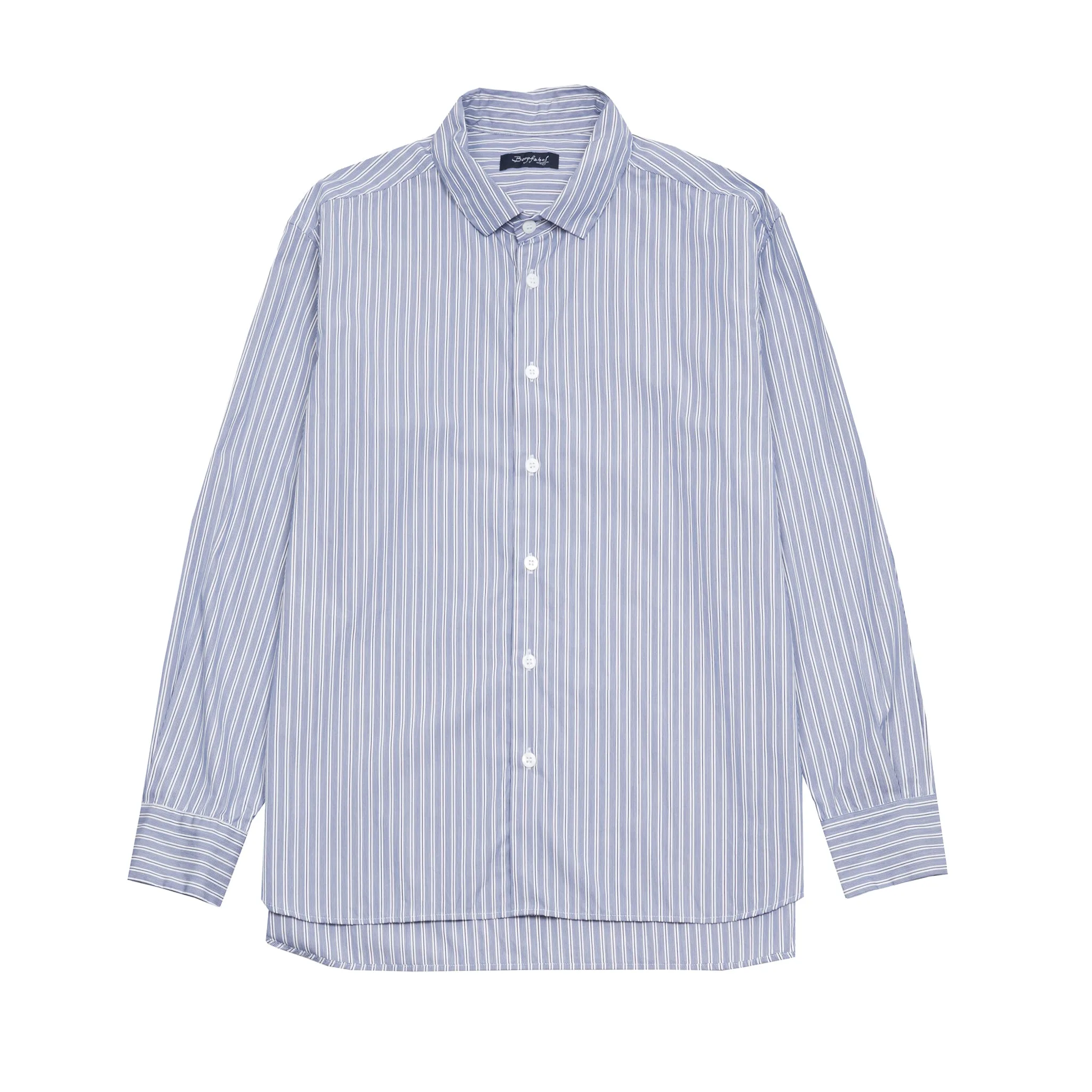 Bergfabel Farmer Shirt in Blue Stripe