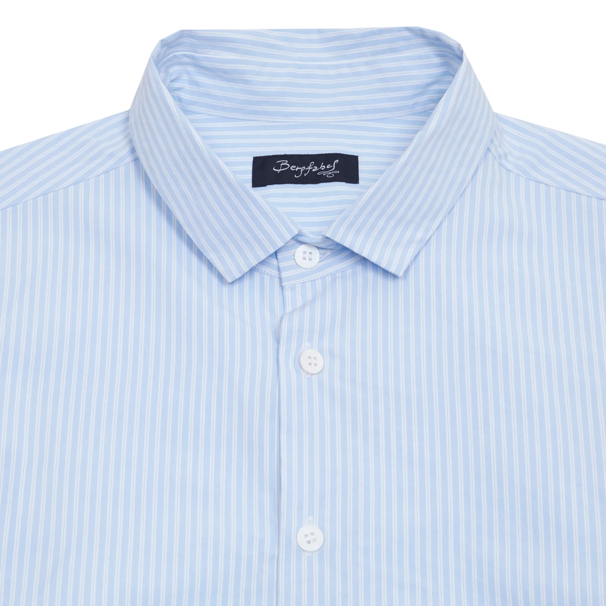 Bergfabel Farmer Shirt in Light Blue Stripe