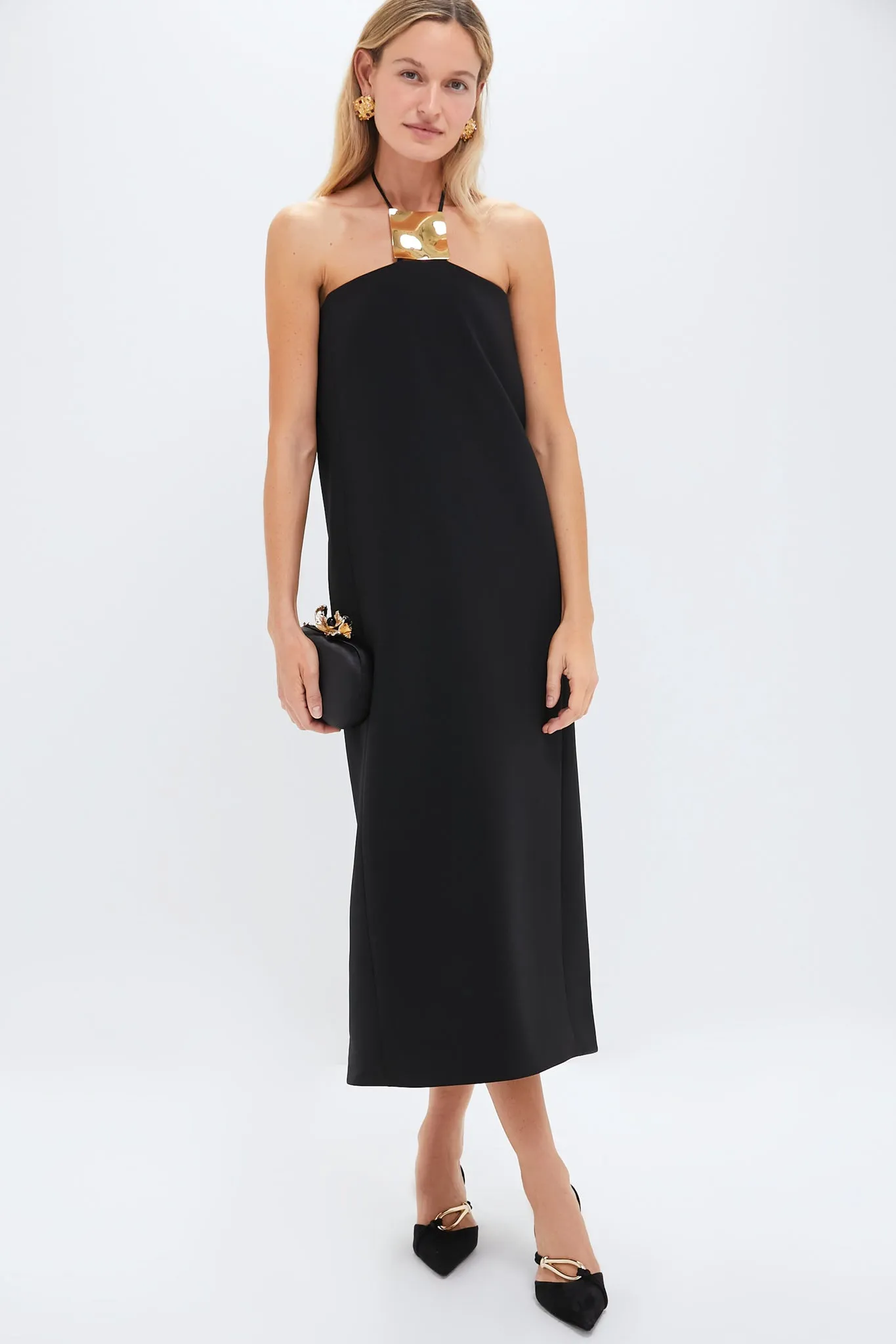 Black Sezane Midi Dress