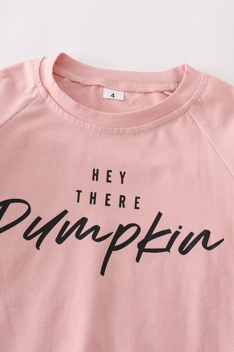 Blush pumpkin shirt