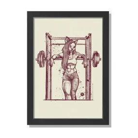 Buff Shewolf Pin Up Style Art Print