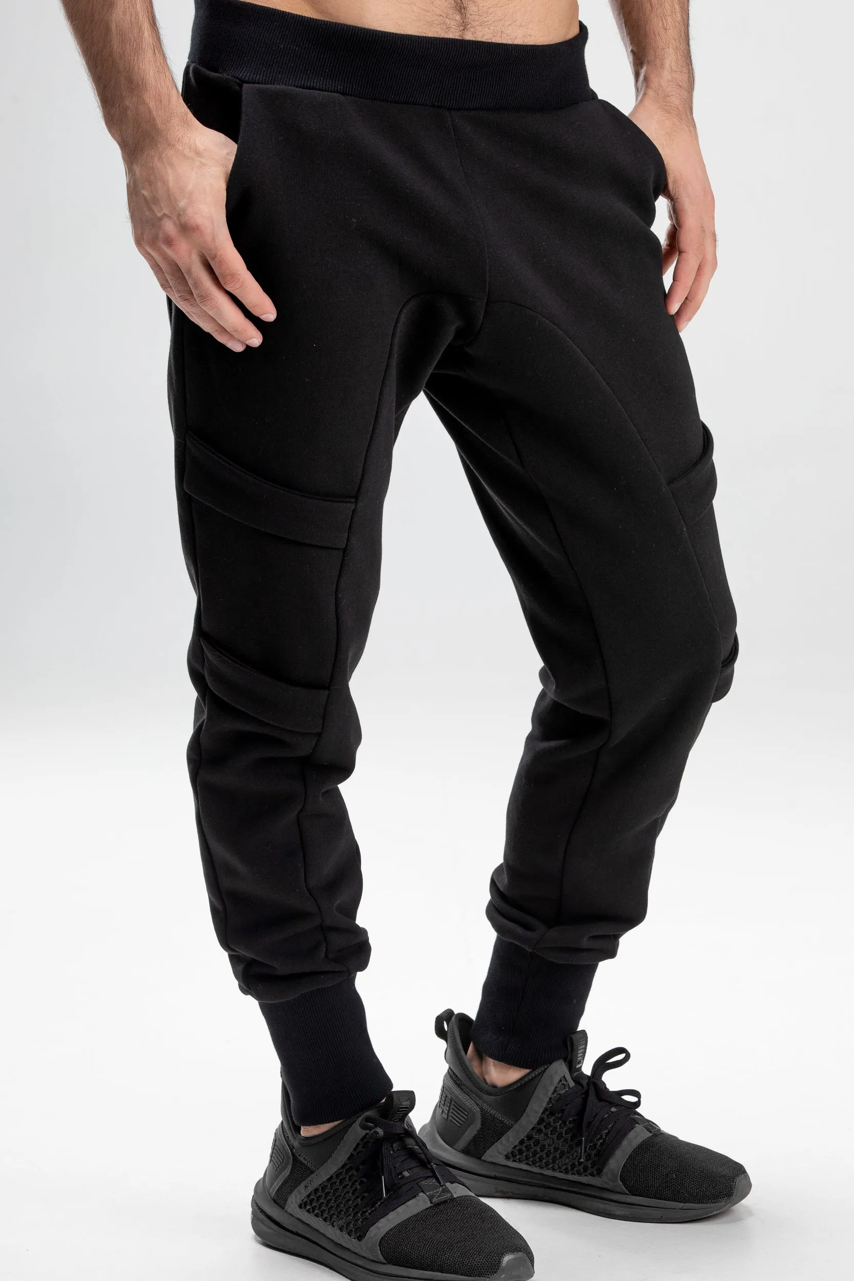 Cargo drop crotch harem pants