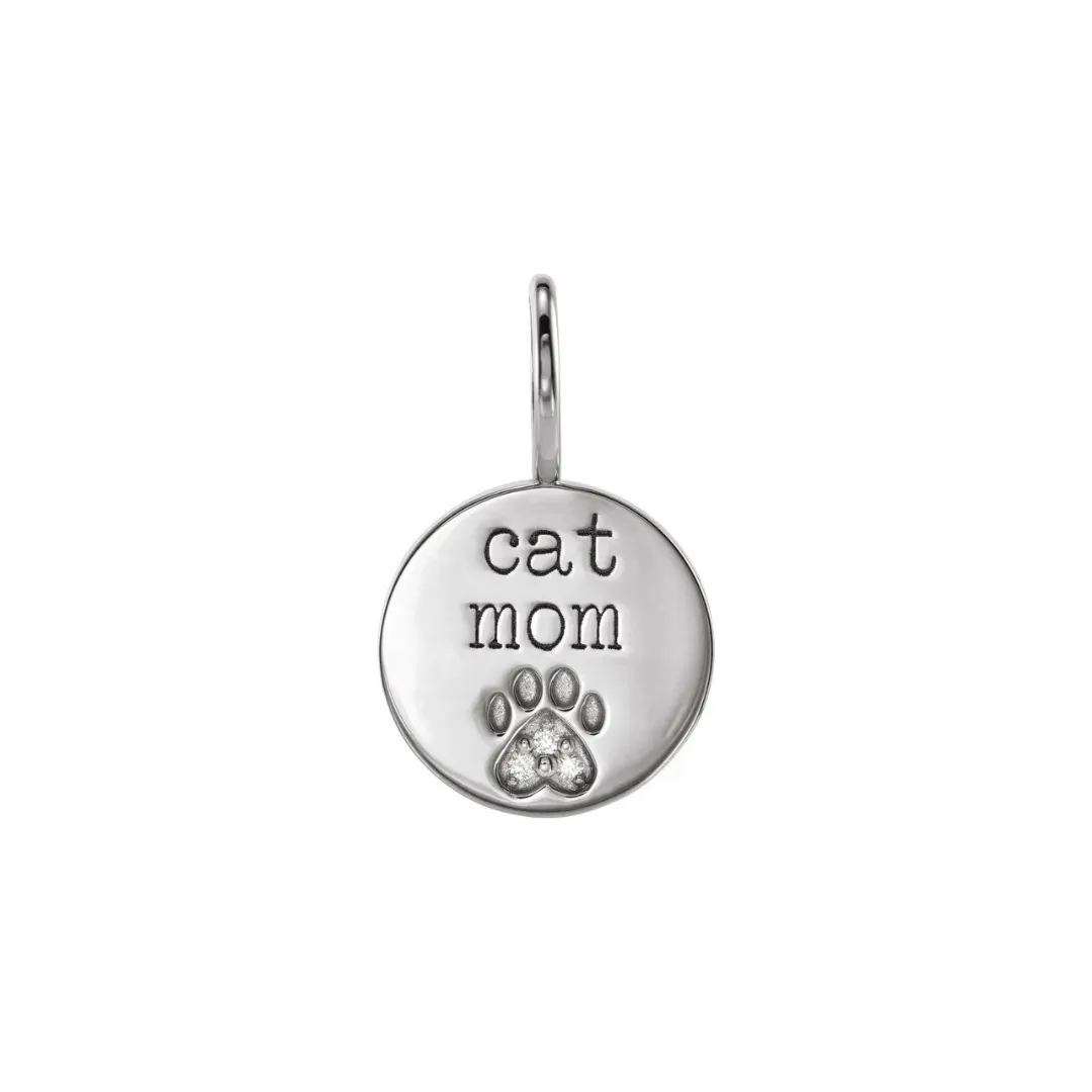 CAT MOM DIAMOND PENDANT