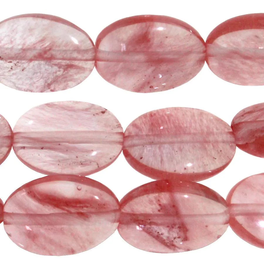 Cherry Quartz 10x14 Oval 8-Inch