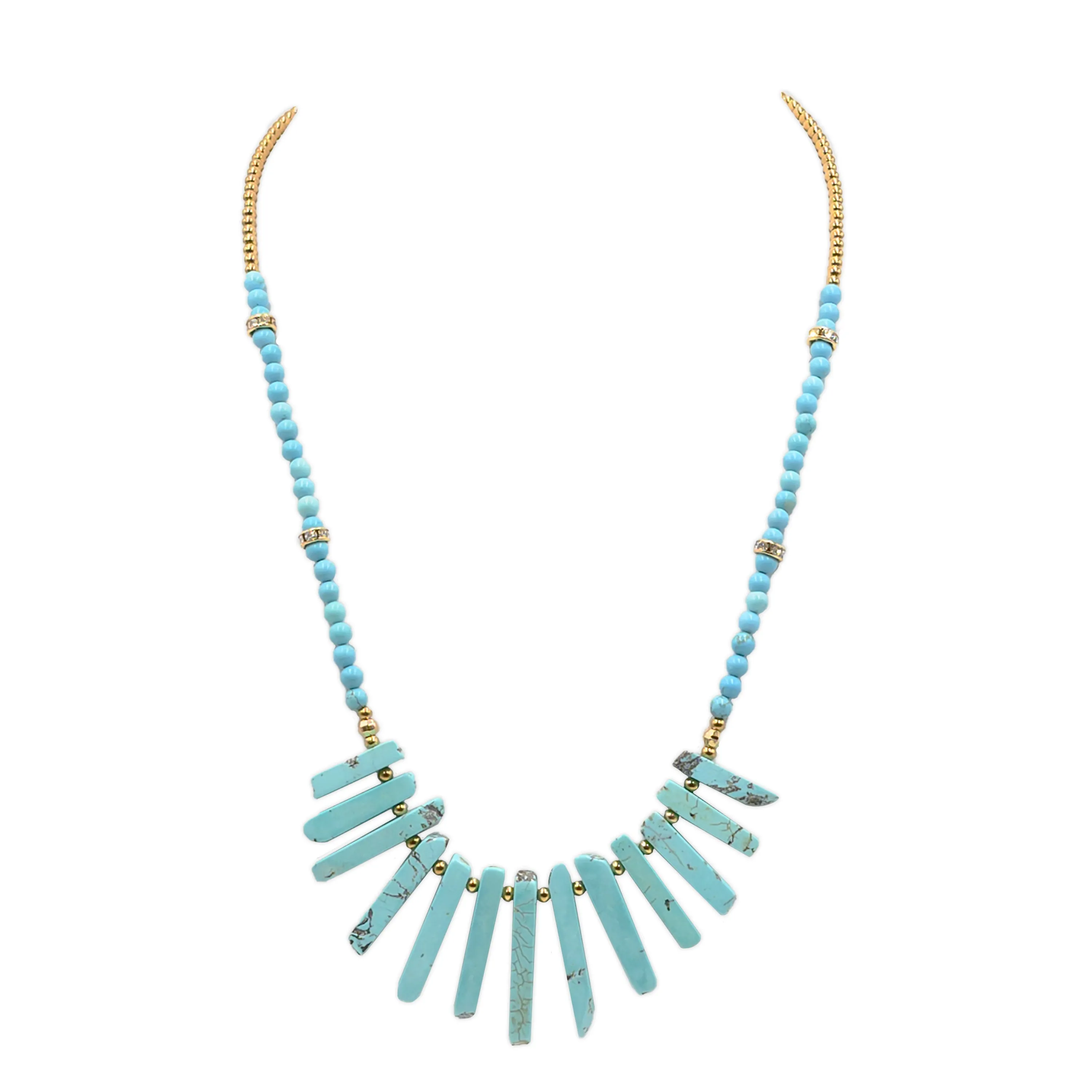 Chip Collection - Turquoise Necklace