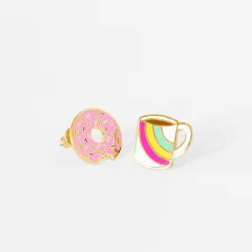 Coffee & Donut Earrings