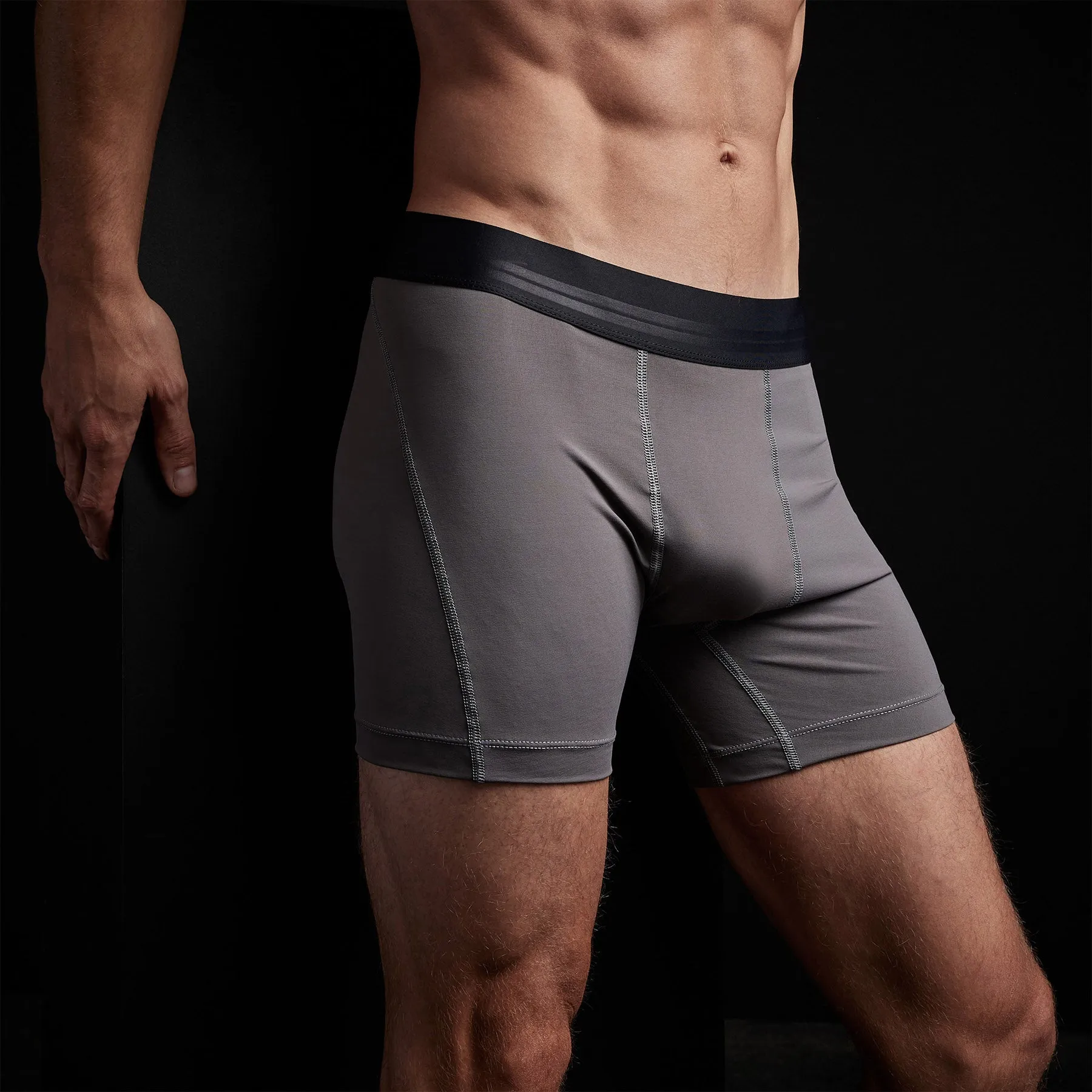 Cool Touch Sport Boxer Short - Raccoon Grey