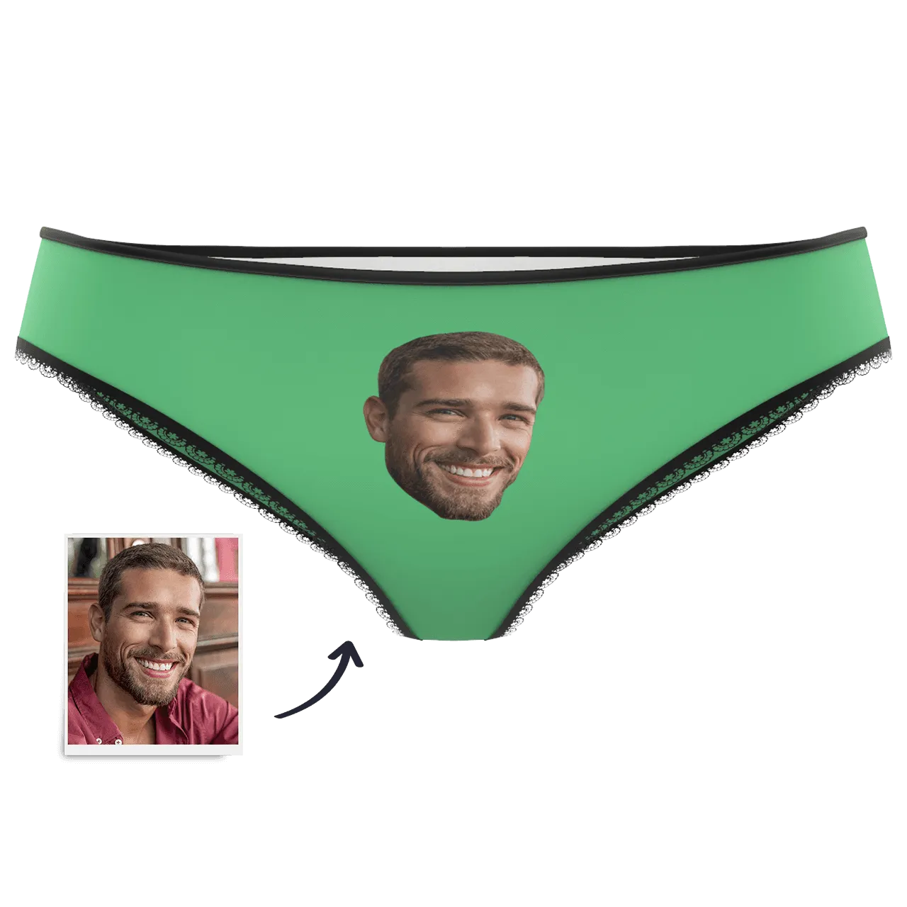 Couple Plain Women's Custom Face Colorful Panties