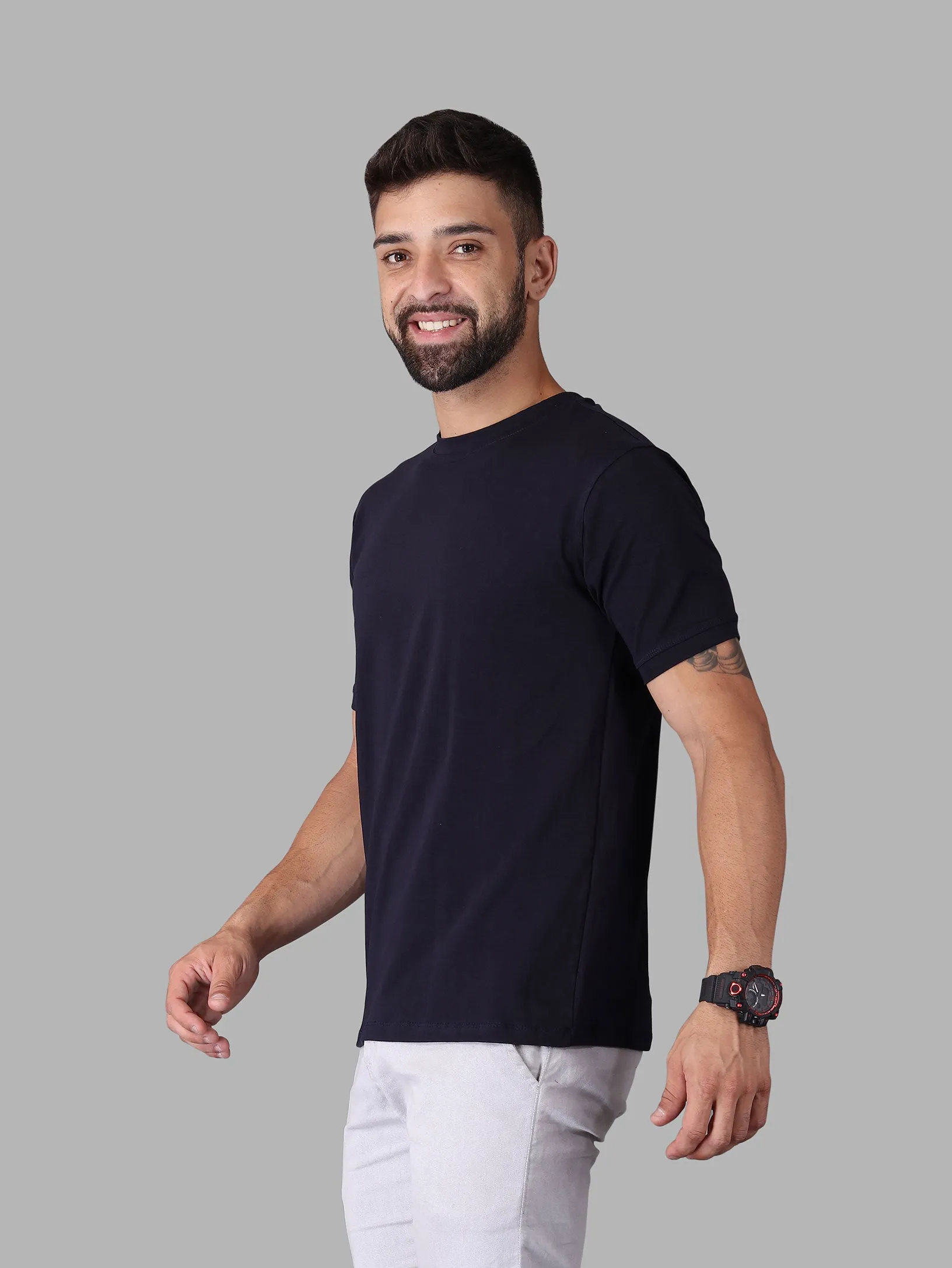 Crew Neck Half Sleeve T-Shirt