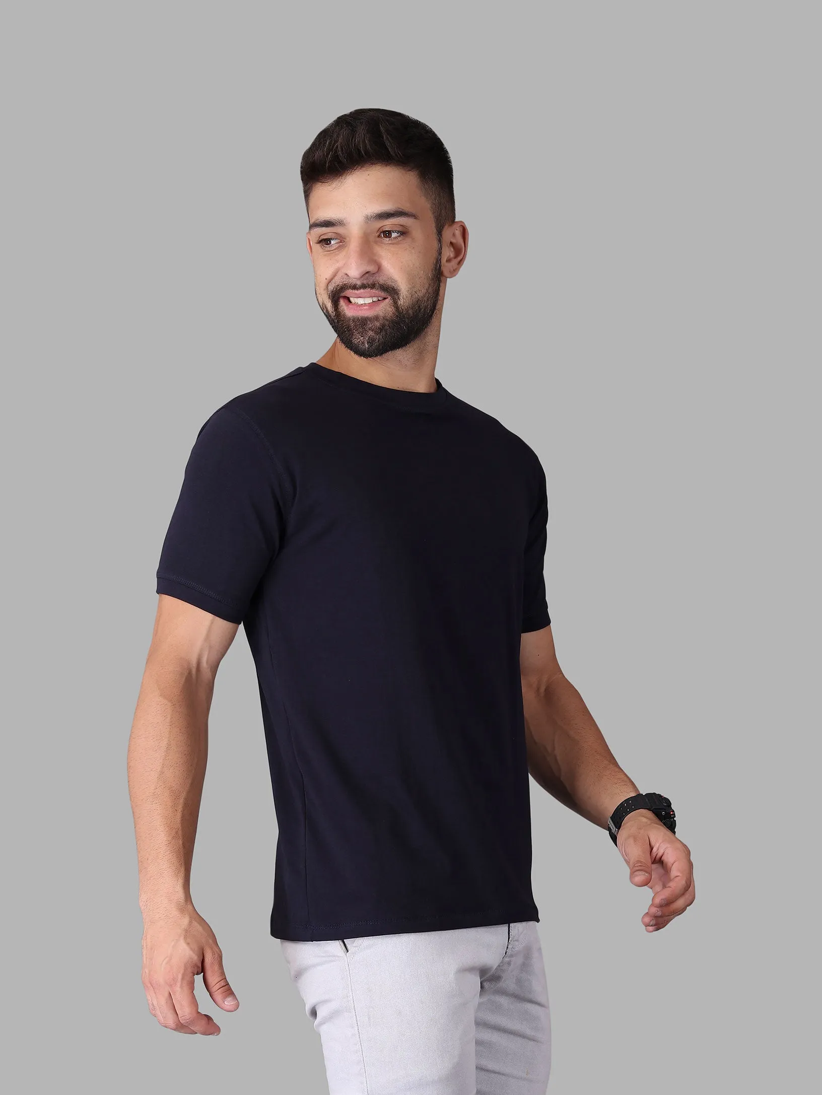 Crew Neck Half Sleeve T-Shirt