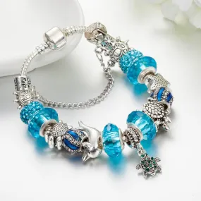 Crystal Enamel Beads Charm Beads Bracelet