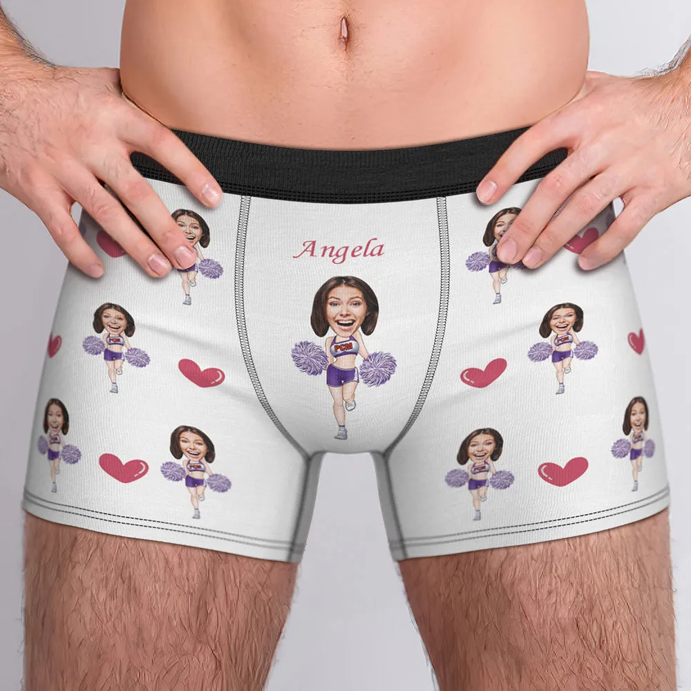 Custom Boxer Briefs Custom Boxer Customized Cheerleading Boxer Custom Face Boxer Personalised MiniMe Boxer