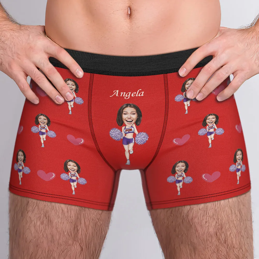 Custom Boxer Briefs Custom Boxer Customized Cheerleading Boxer Custom Face Boxer Personalised MiniMe Boxer