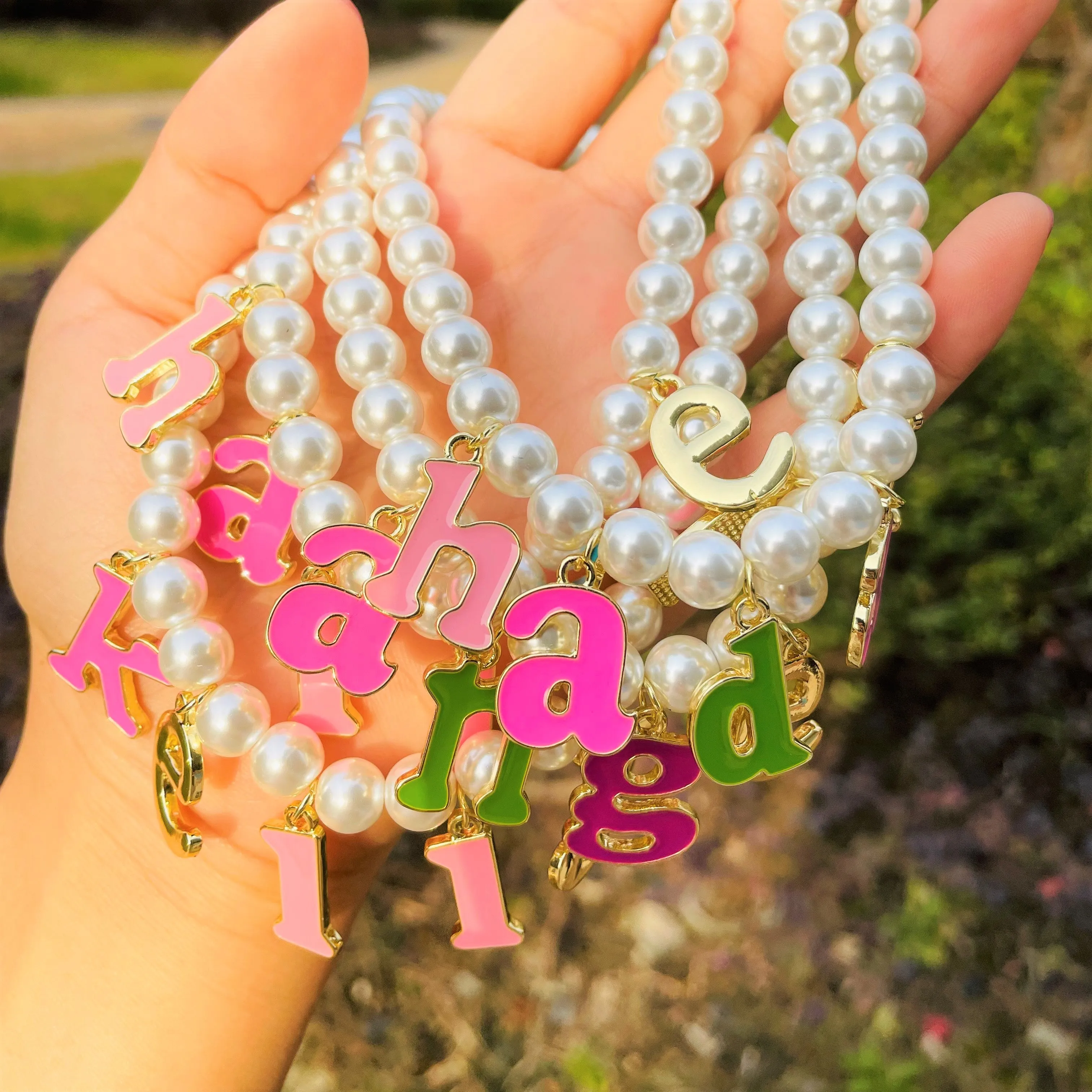 Custom Pearl Candy Necklace