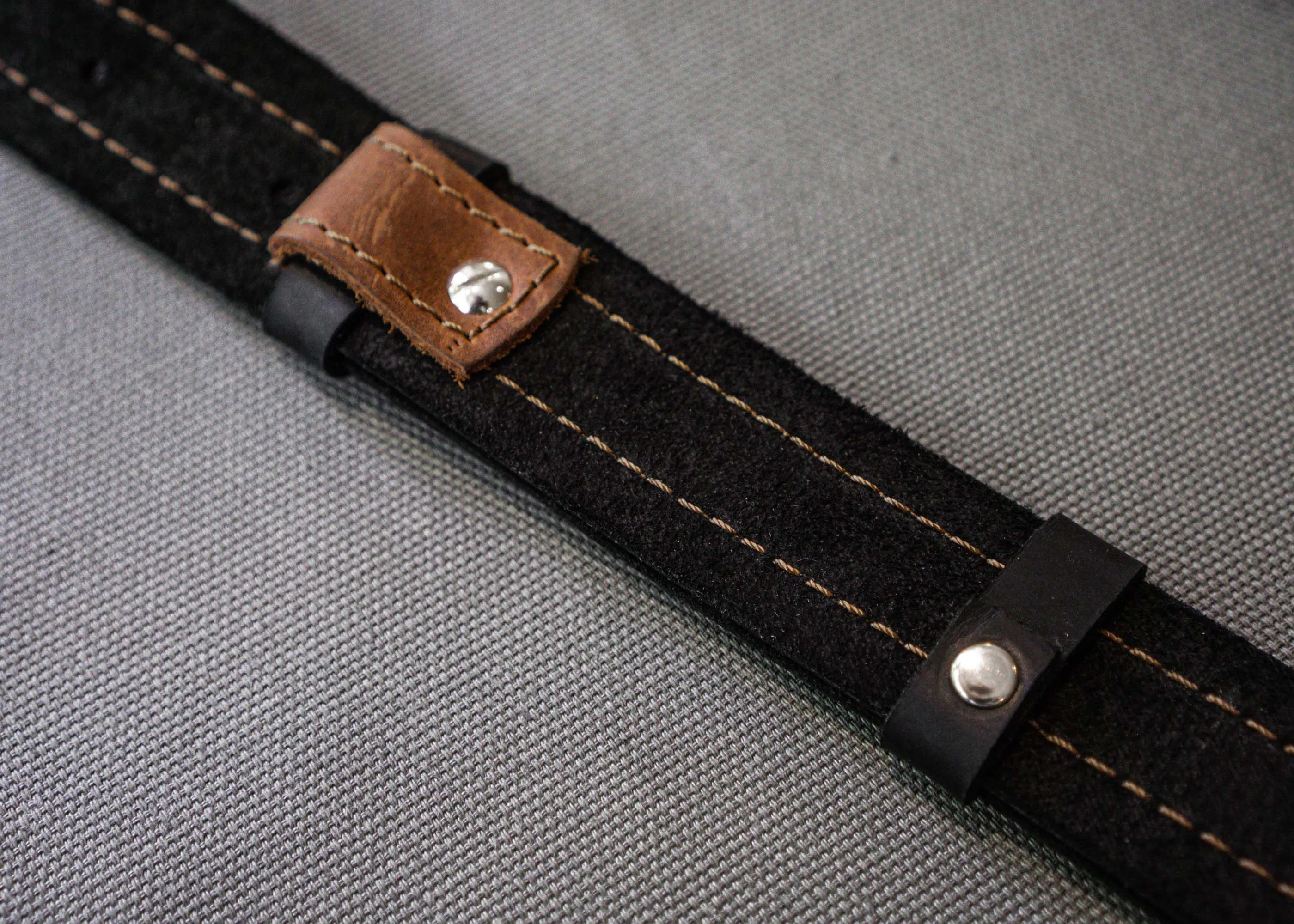 Custom Strong Leather Suspenders | Men's Brown Leather Suspenders