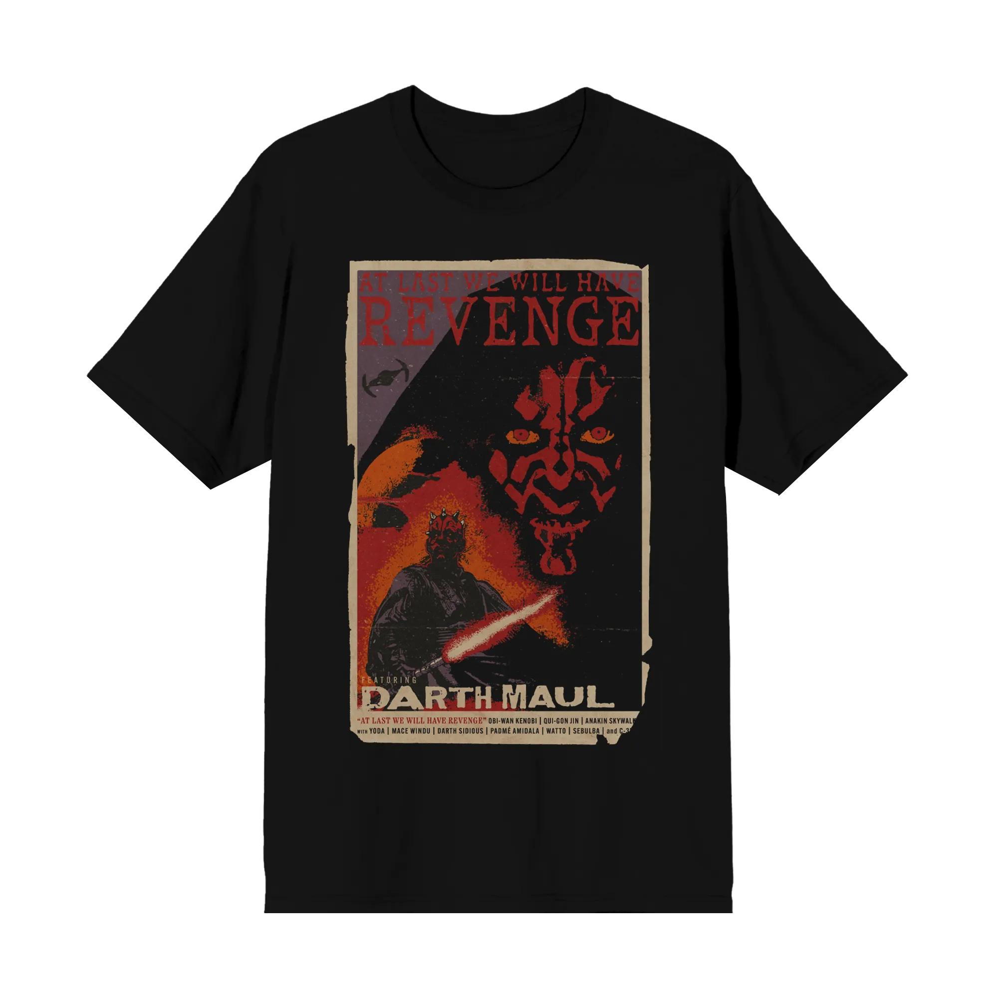 Darth Maul Black Grindhouse Poster Tee