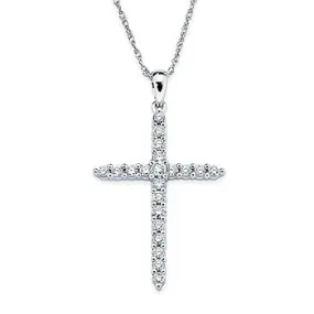 Diamond Cross with 18" chain