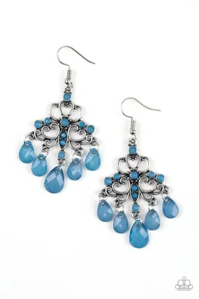 Dip It Glow Blue Earrings - Paparazzi Accessories