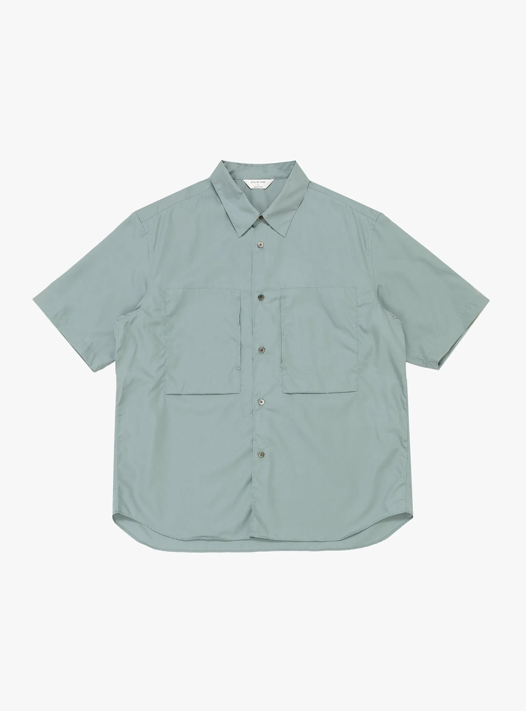 Double Pocket Shirt Blue Grey