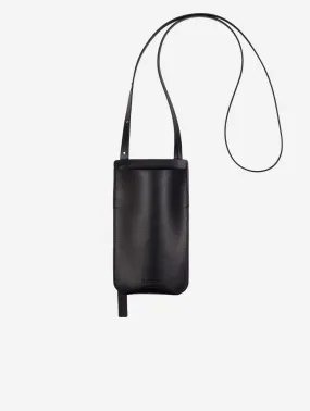 Elia Apple Leather Vegan Phone Bag | Black