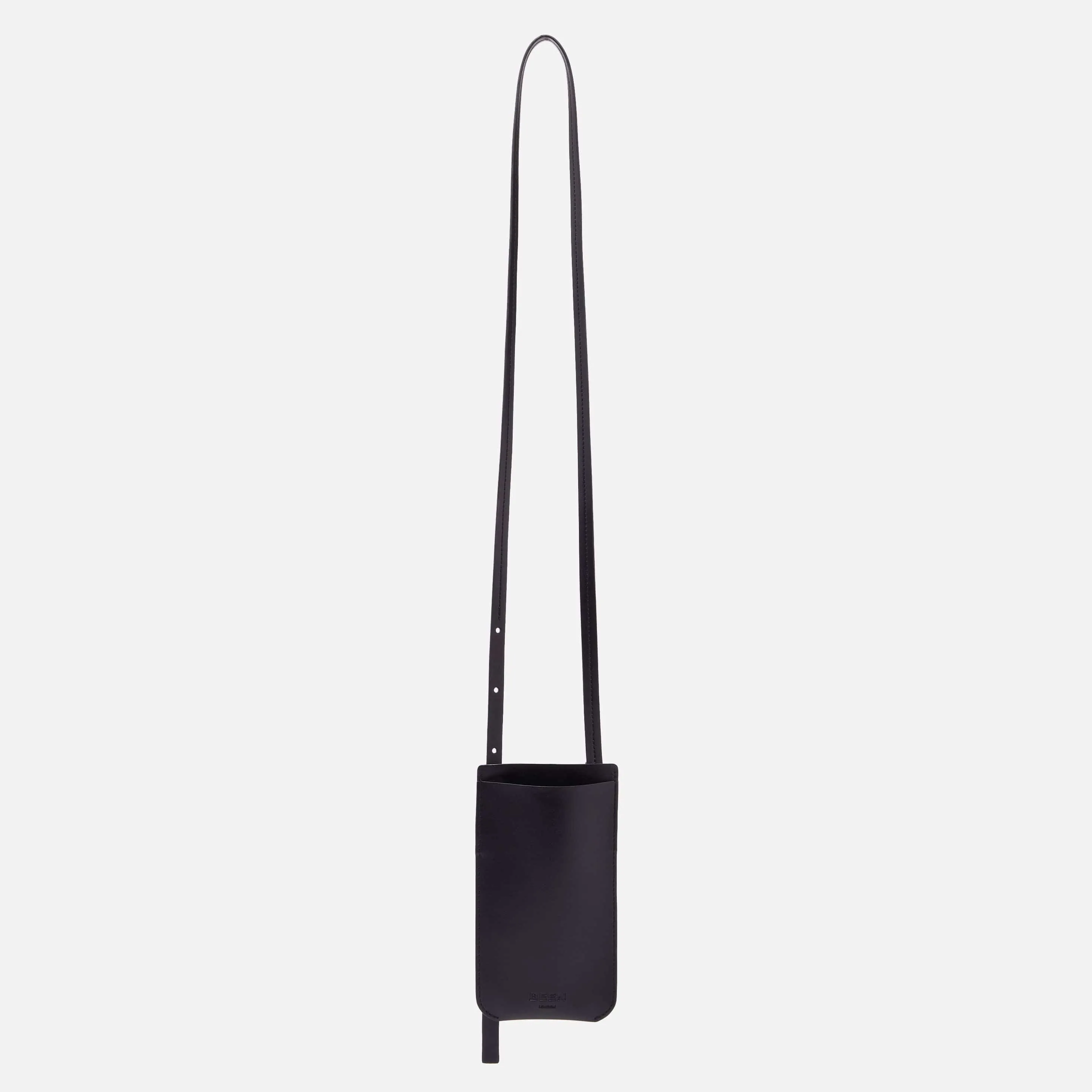 Elia Apple Leather Vegan Phone Bag | Black