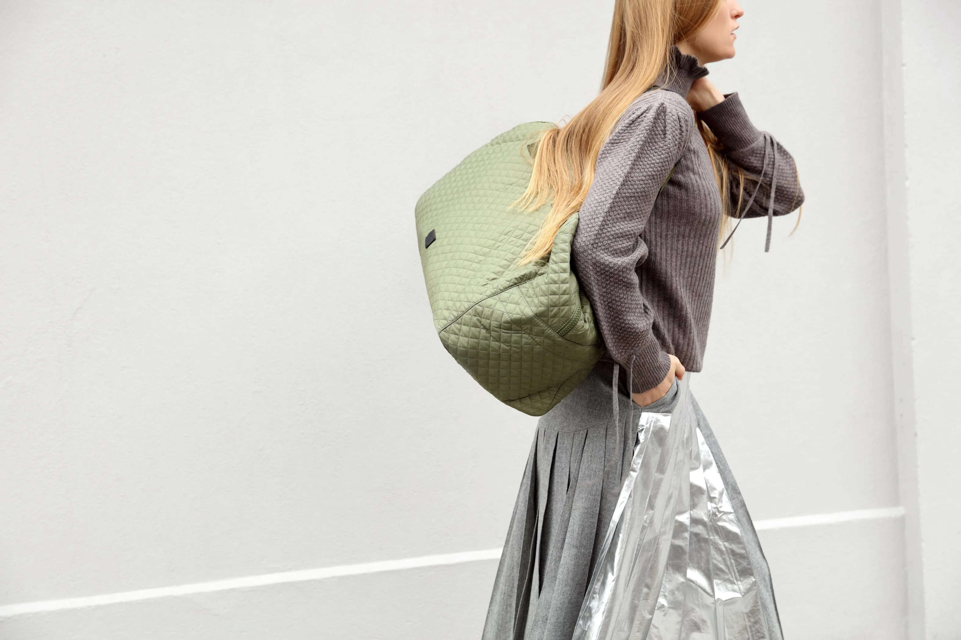 Ella ECONYL Vegan Weekender | Olive