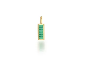 Emerald Baguette Bar Charm Only