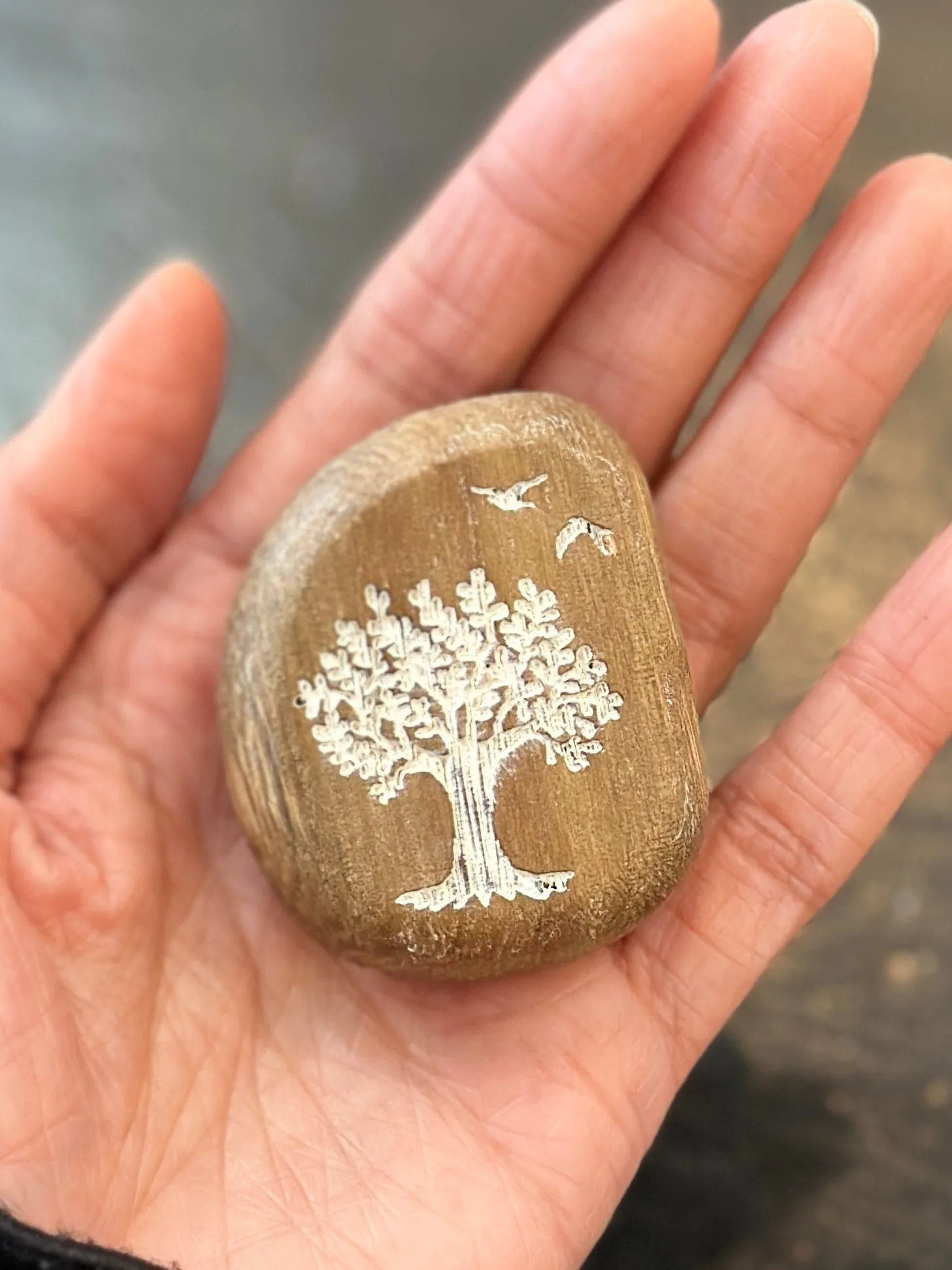 Engraved Wooden Pocket Token