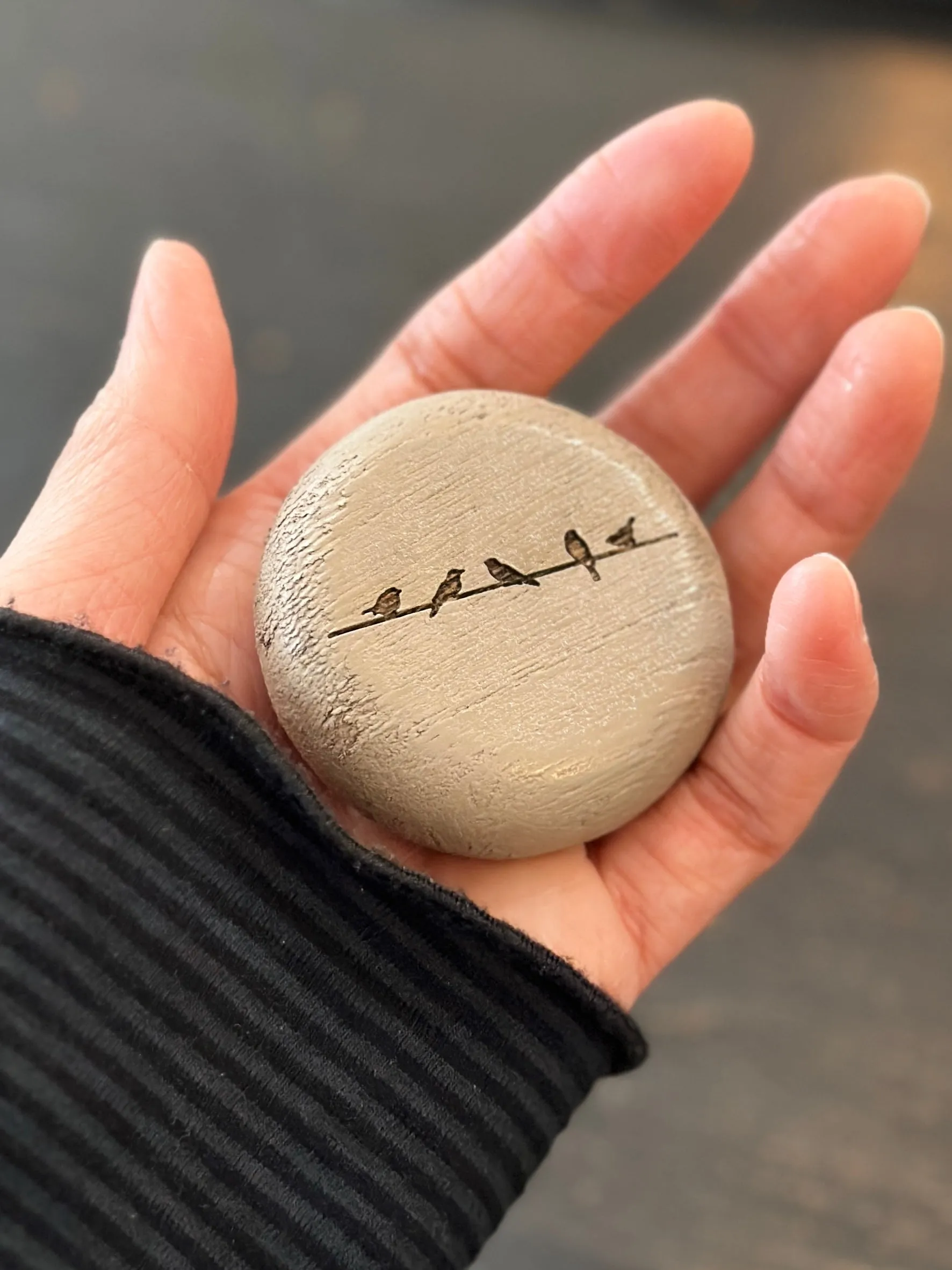 Engraved Wooden Pocket Token