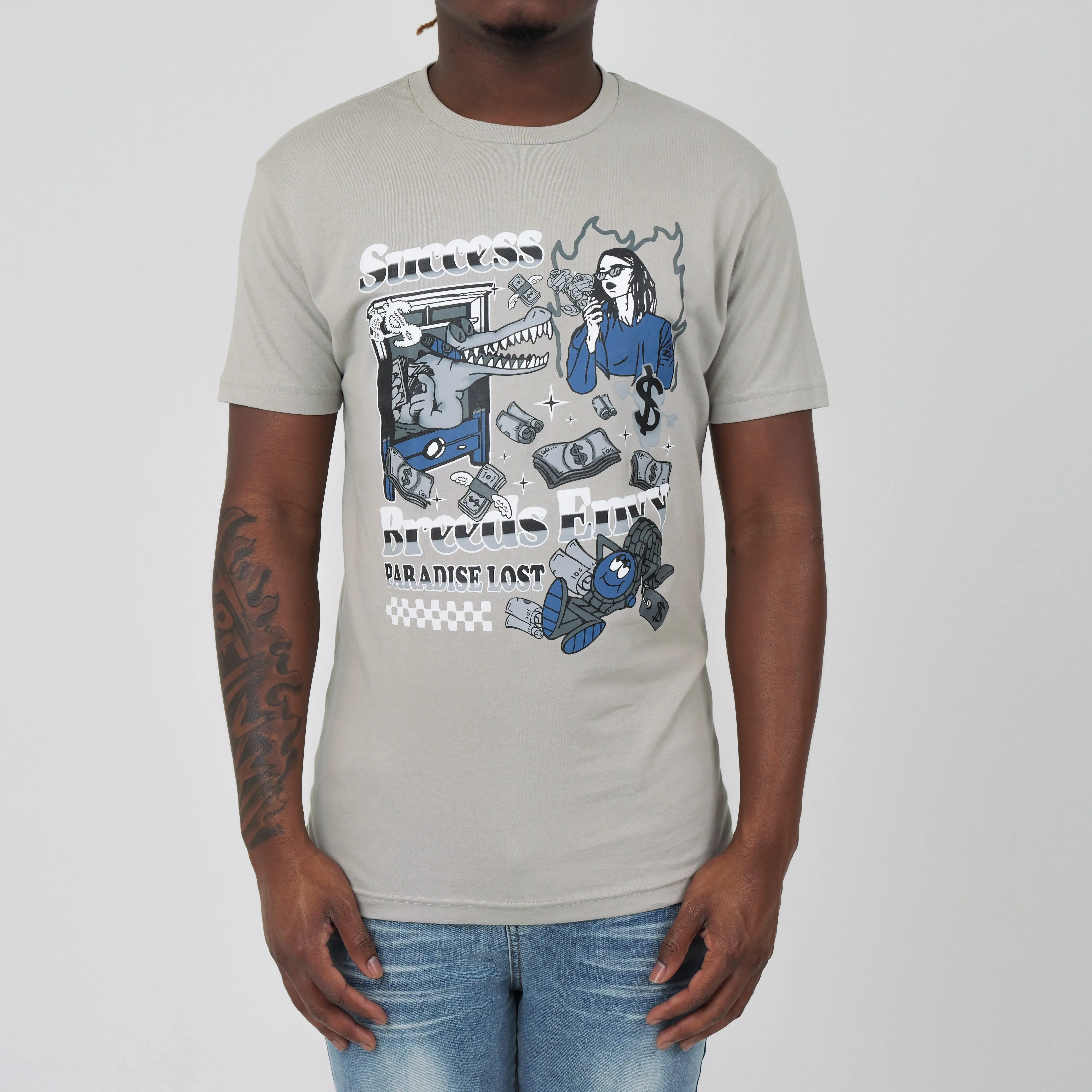 EXOTIC BREED TEE LIGHT GREY