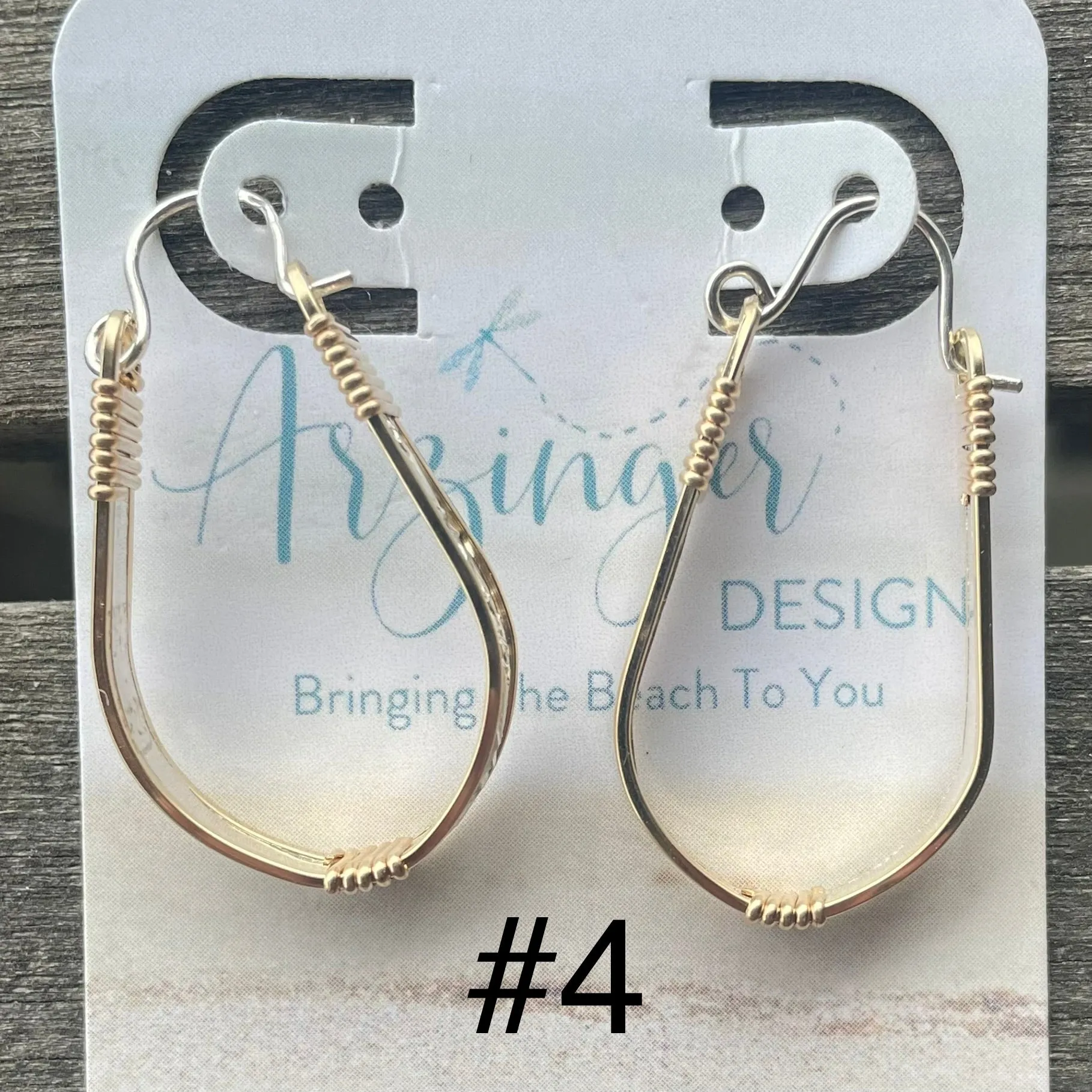 Fancy Sterling Silver and Gold Earrings