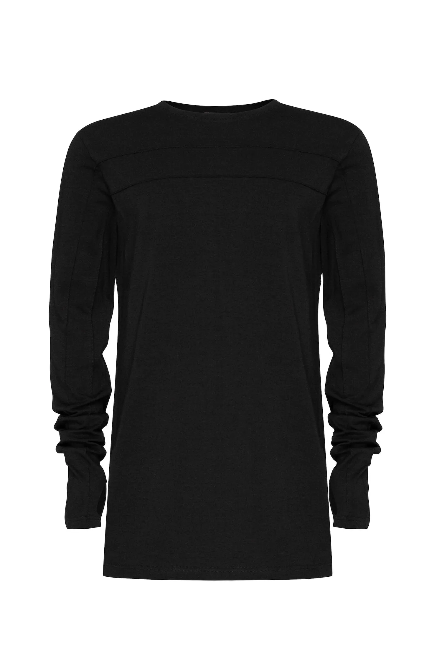 Fitted Cotton Long Sleeve Top