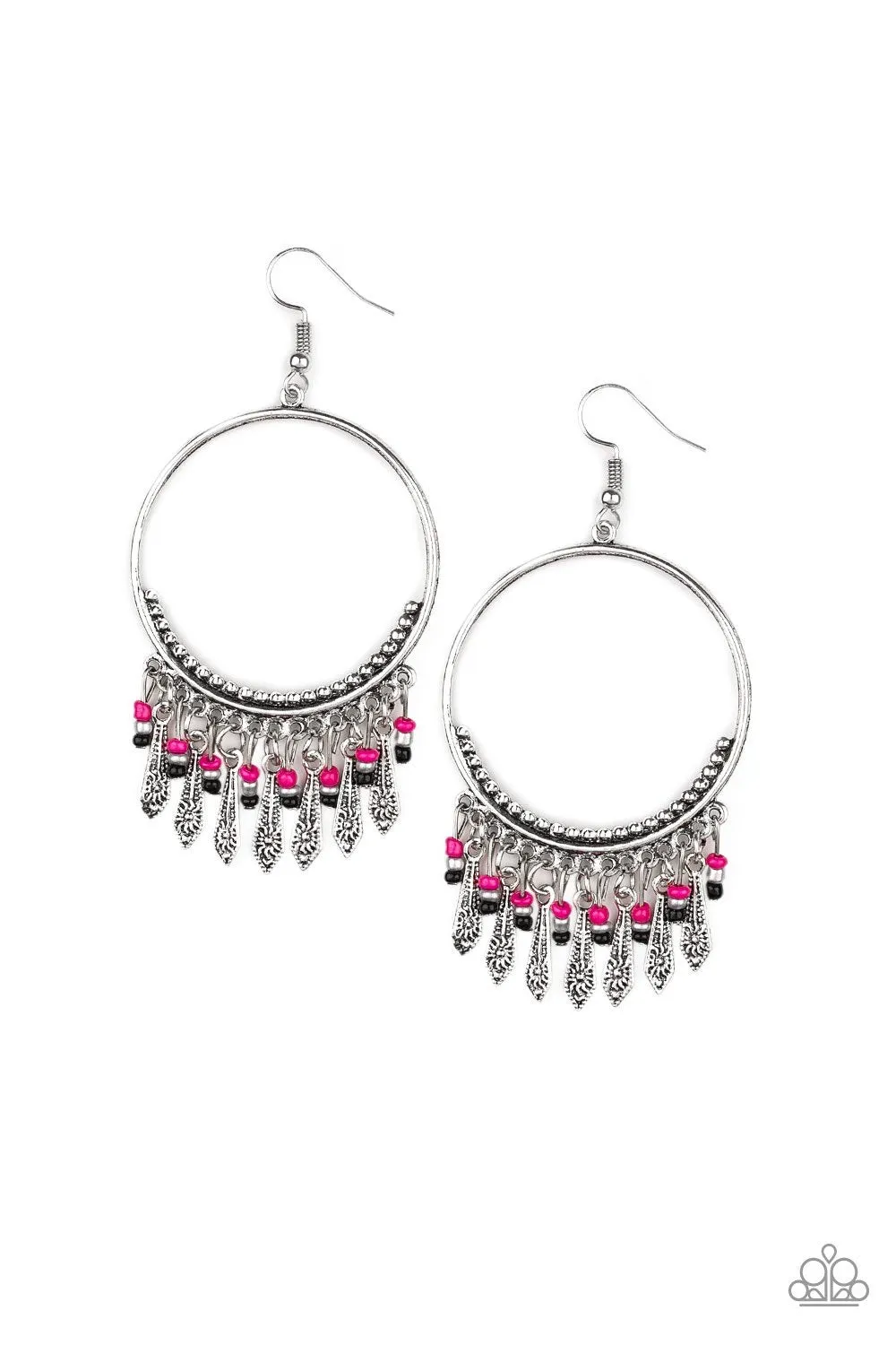 Floral Serenity Pink-Earrings