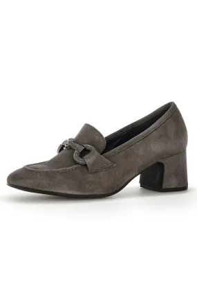 Gabor Court Chain Heel in Grey